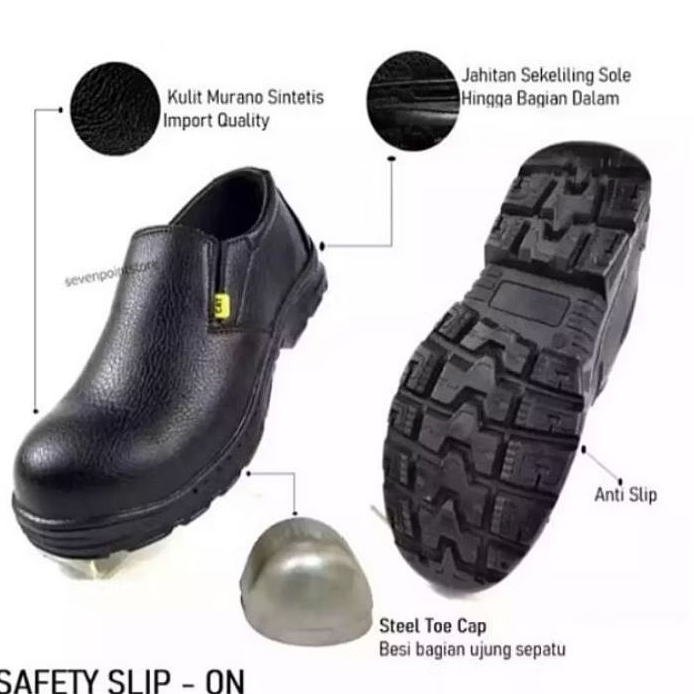Sepatu Safety Pria Dan Wanita Berkualitas / Sepatu Safety kerja Lapangan / Sepatu Pabrik / Sepatu Pr
