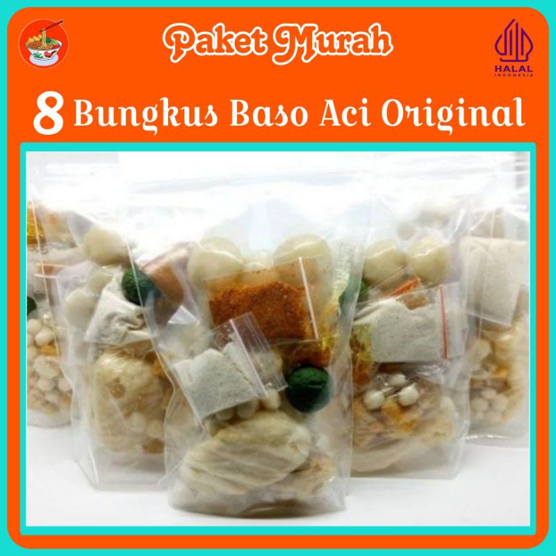 

(PAKET MURAH) 8 Bungkus Bakso Aci Original