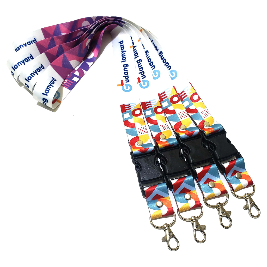 

Cetak lanyard Print sublim 2,5cm. 2 atau 1 muka / Kalung idcard Min Cetak 11pcs++