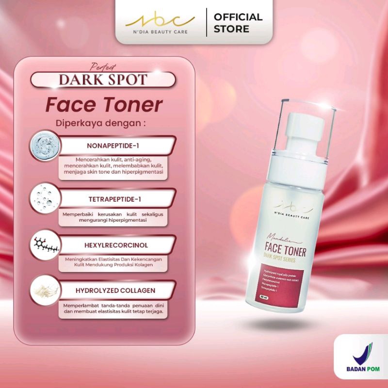 nbc toner extra nbc face toner dark spot lebih cepat memutihkan nbc n'dia beauty care