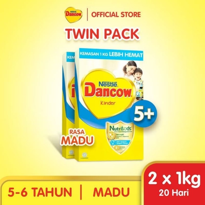 

(2PCS) DANCOW 5+ MADU 1KG