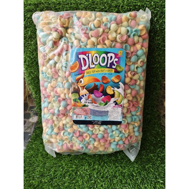 

DLOOPS CRUNCH RASA COKLAT DAN FRUUTY RAINBOW KEMASAN 250GR