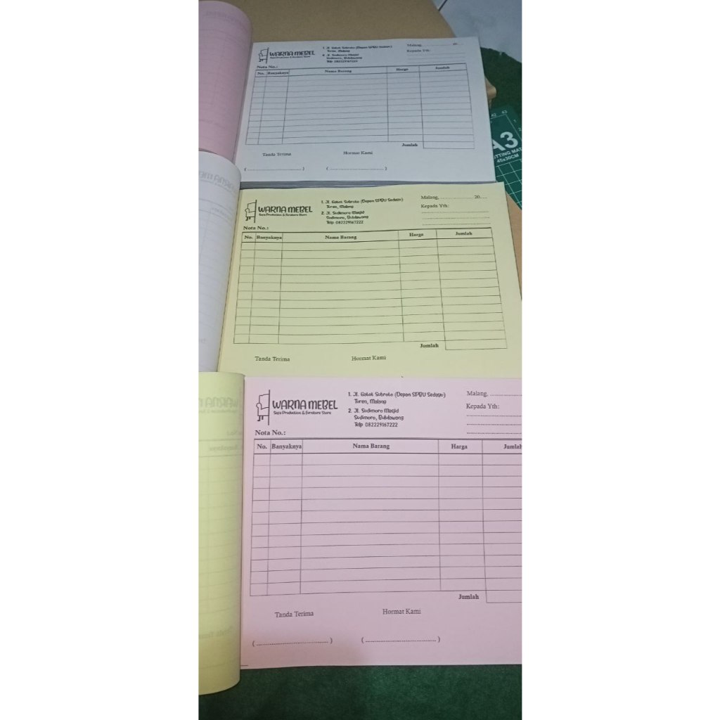 

nota custom 1/2 folio design suka suka