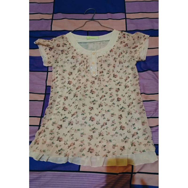 PL atasan baju bunga
