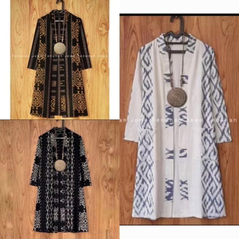 OUTER PANJANG TENUN TROSO MOTIF ETNIK