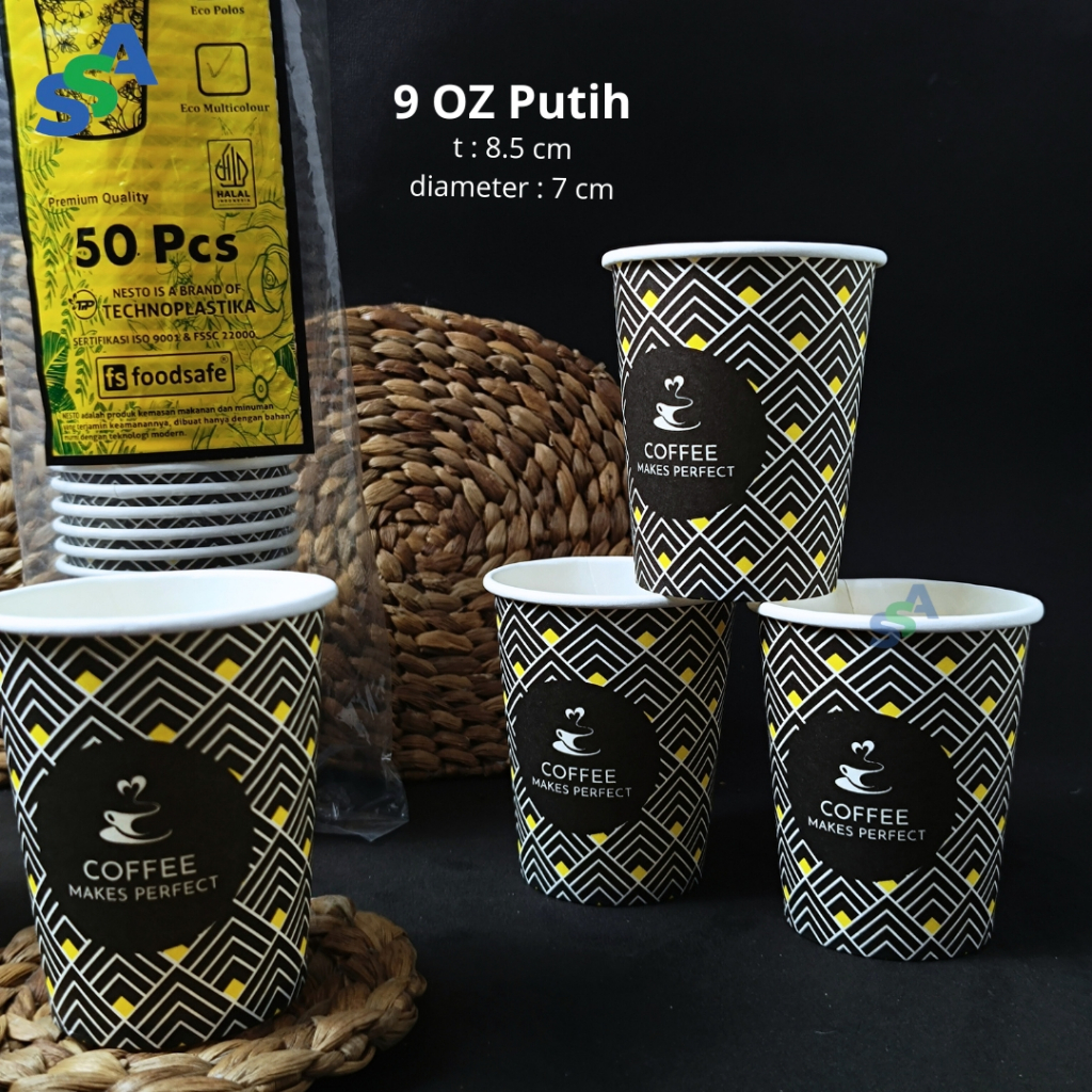 PAPER CUP 9 OZ / PAPER CUP BERBAGAI MOTIF