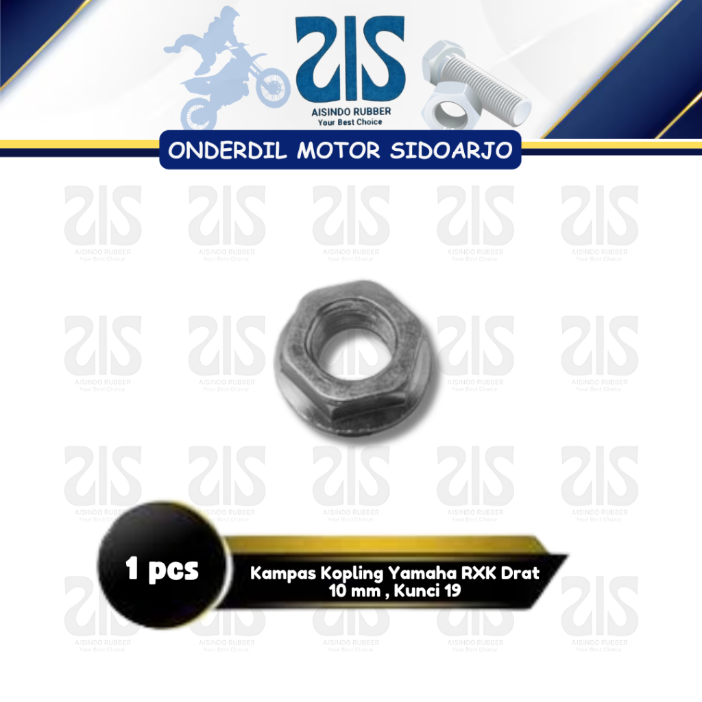 Mur Kopling RX KING - Mor Rumah Kampas Kopling Yamaha RXK Drat 10 mm , Kunci 19