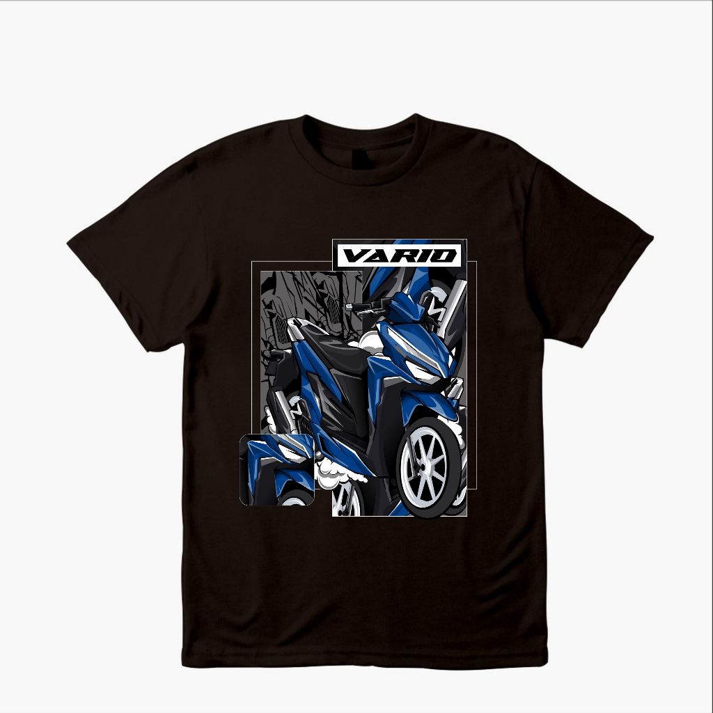 Kaos Distro Otomotif Motor Honda Vario 160cc 150cc dewasa dan anak