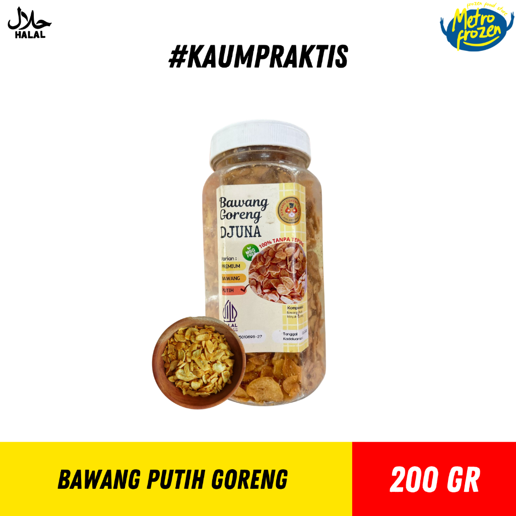 

Bawang Putih Goreng 200gr //bawang putih goreng tanpa tepung