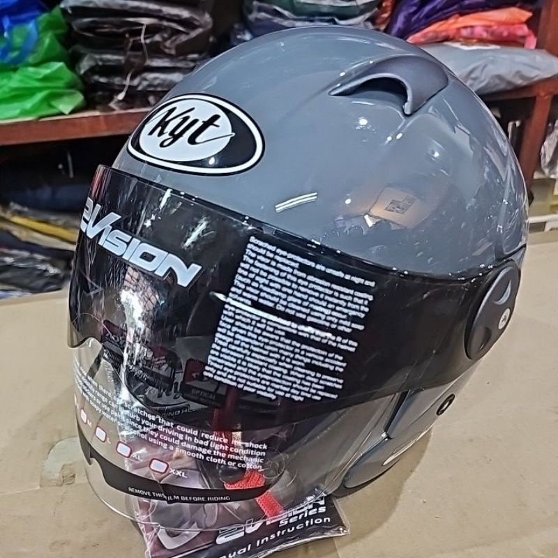 helm kyt 2vision polos original 100%