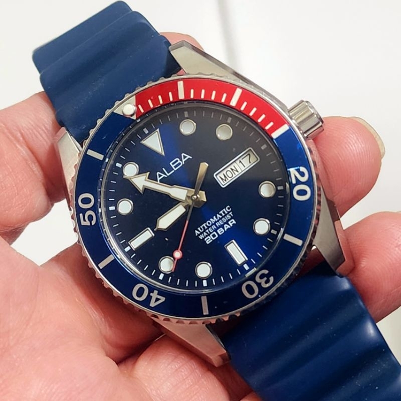 Jam tangan ALBA PEPSI BLUE DIAL AUTOMATIC ORIGINAL