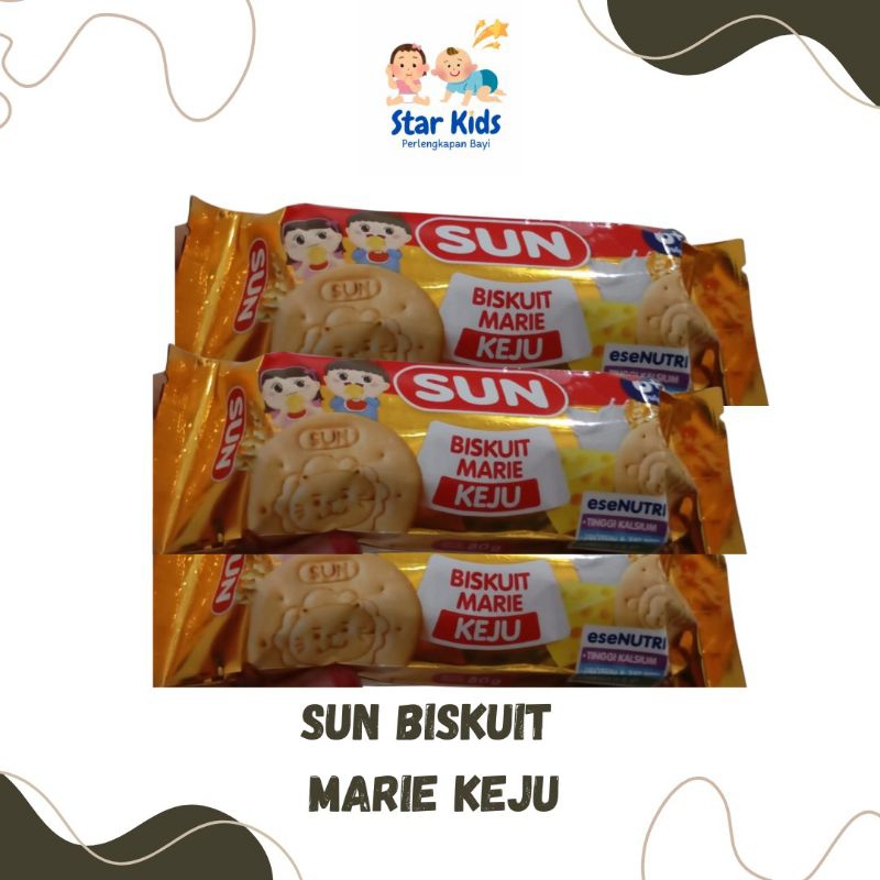 Sun Biskuit Marie Keju enak 80g