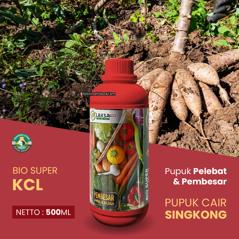 pupuk singkong bagus BIO KCL pupuk singkong cair pelebat dan penyubur tanaman umbi singkong terbaik