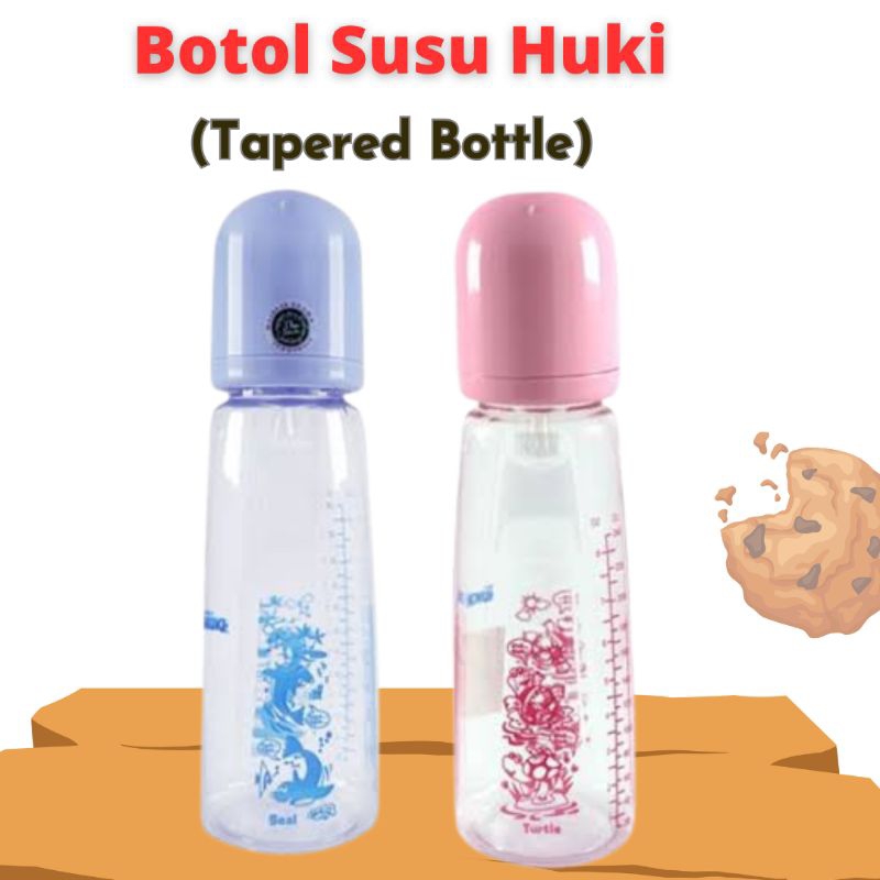 Botol Susu Huki (Tapered Bottle) bentuk silinder