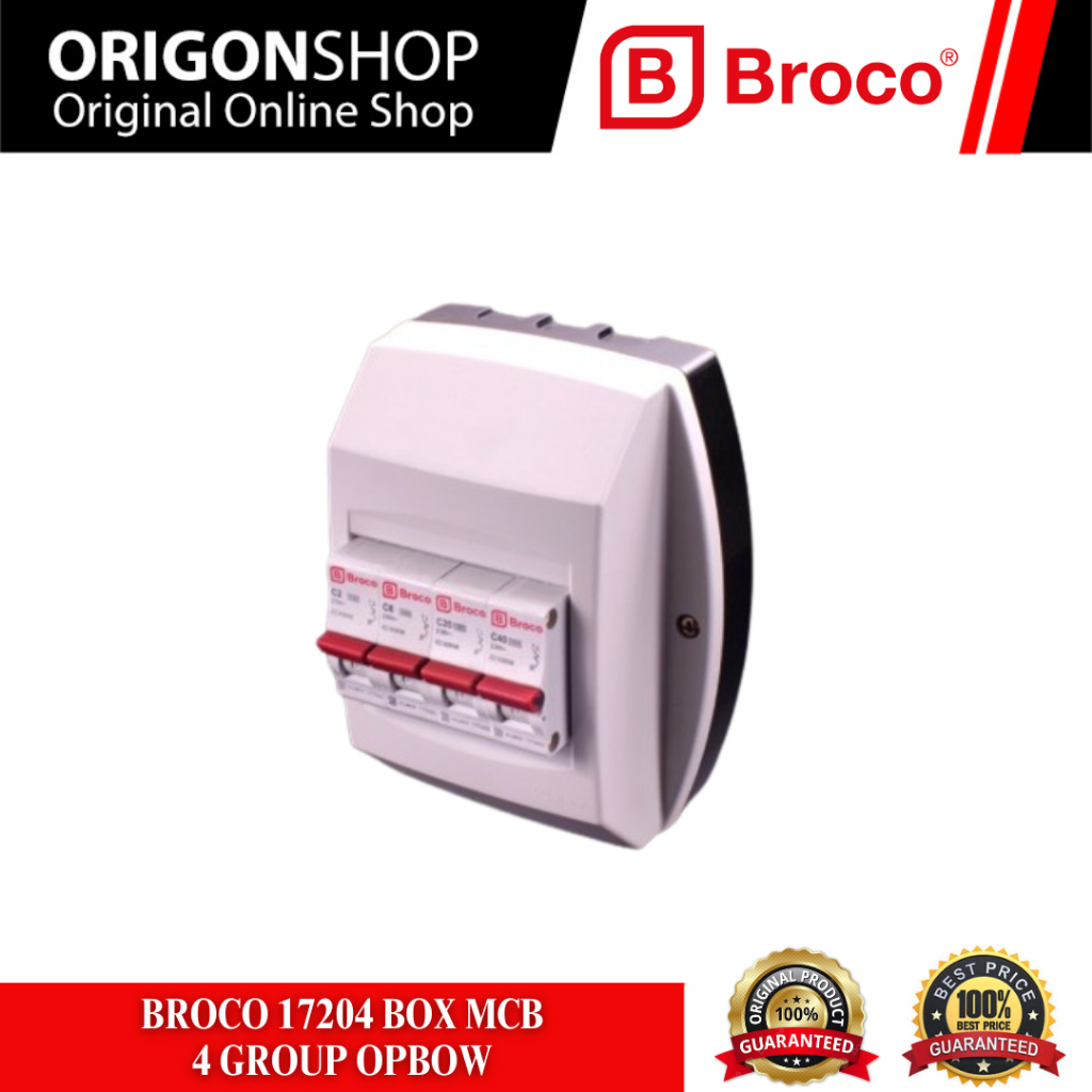 BROCO 17204 BOX MCB 4 GROUP OPBOW