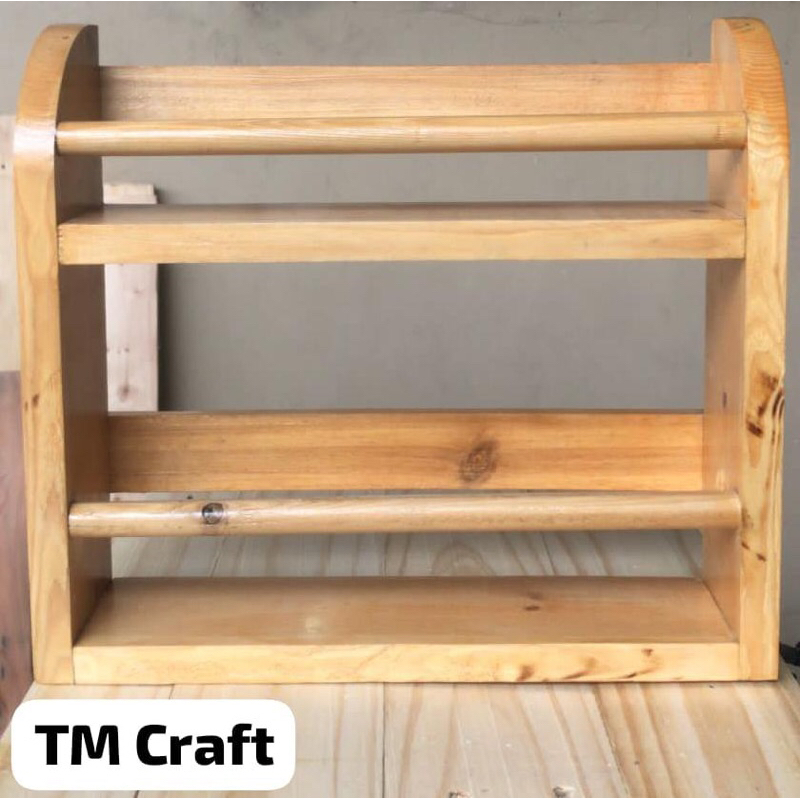 tempat bumbu dapur kayu