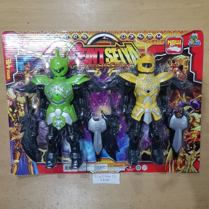 mainan anak saint seiya heroes of zodiac robot action figure anime