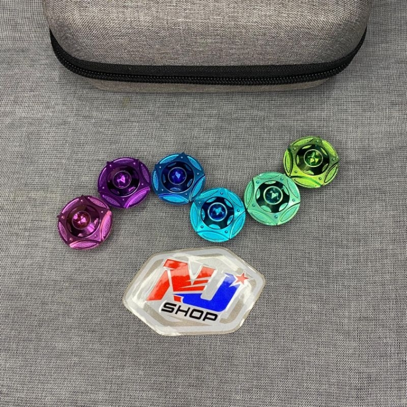 Baut Oli Mesin probolt titanium motor vario nmax rxking ninja fizr scoopy original grade 5 tutup oli