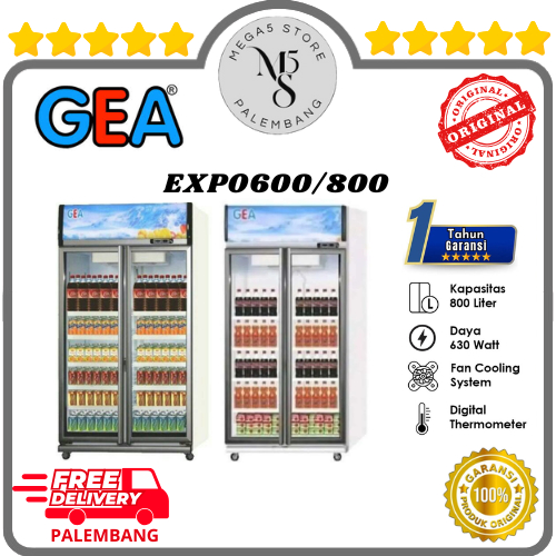 Showcase GEA 2 Pintu - EXPO600 / EXPO800 Kulkas Display Cooler GEA