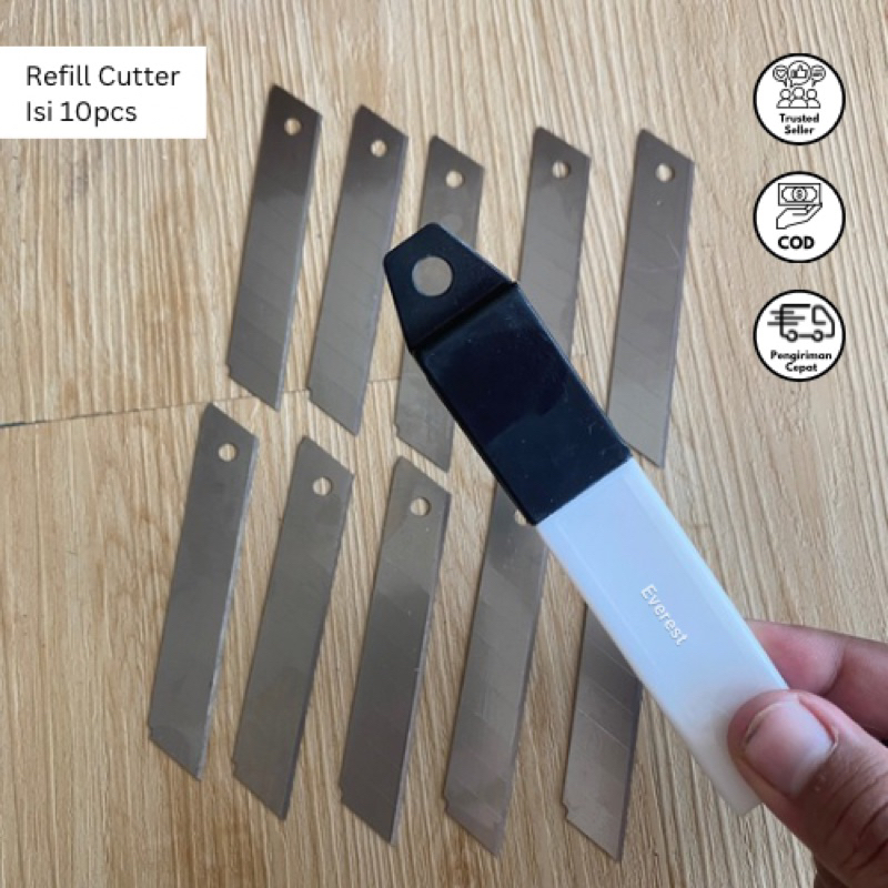

Refill Cutter Isi 10pcs Tajam Stainless Steel Anti Karat