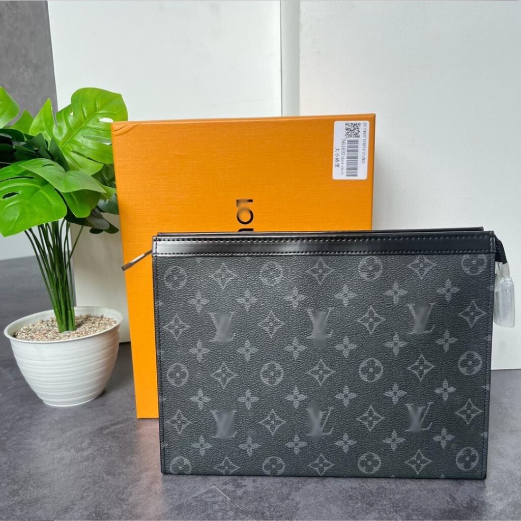 Clutch Lv louis Vuitton Clutch - Handbag Pria Kulit Sapi Asli Kasual 61693 clutch pria / Tas tangan