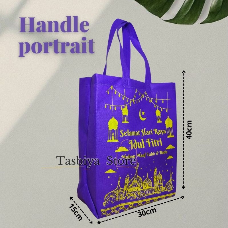

Tas Handle Idul Fitri Potrait JUMBO / Tas Spunbond Idul Fitri / Tas Parcel (1 Lusin / 12pcs)