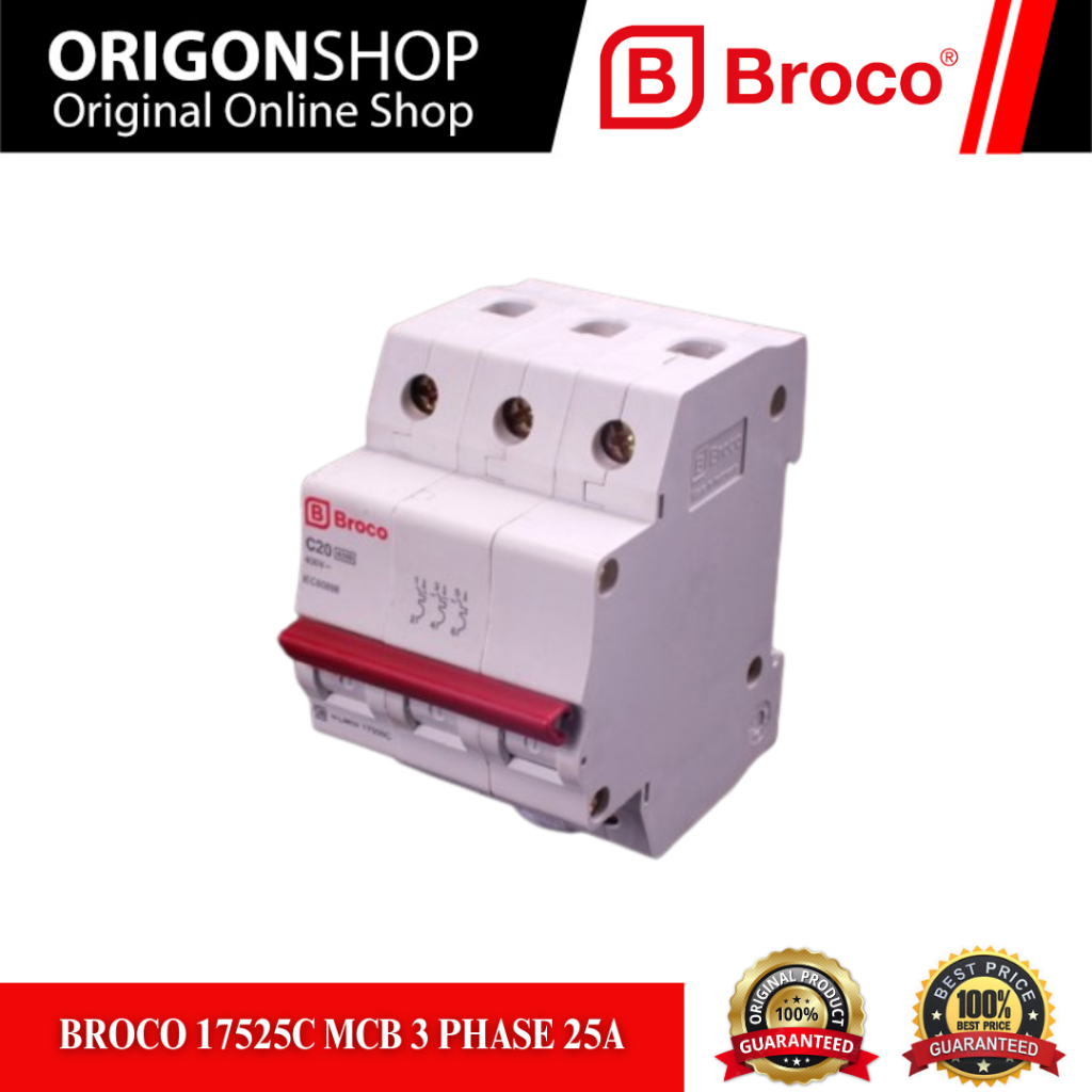 BROCO 17525C MCB 3 PHASE 25A