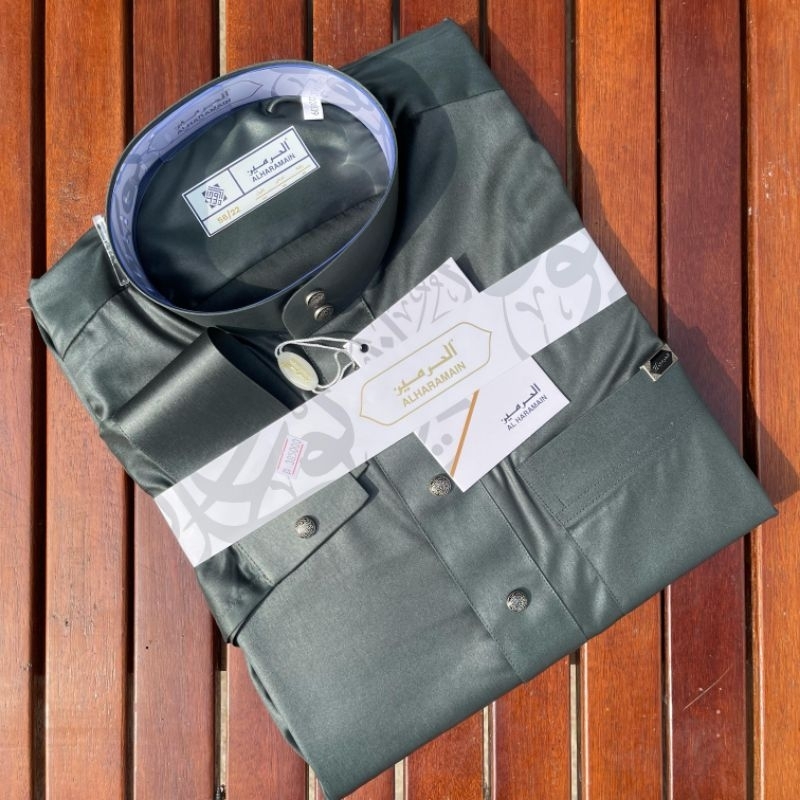 Jubah Pria Al-Haramain  Manset Polyester