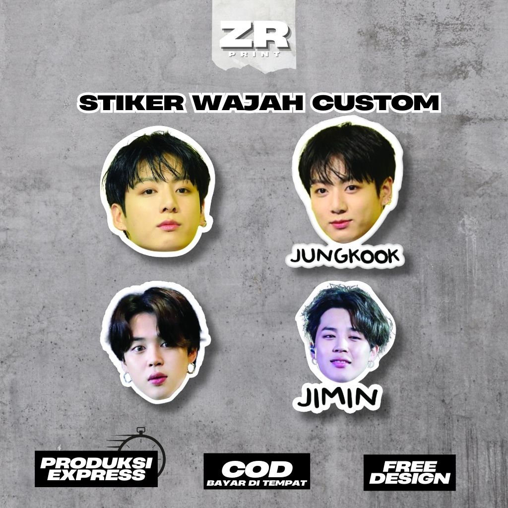 

STIKER CUSTOM FOTO WAJAH DAN TULISAN READY