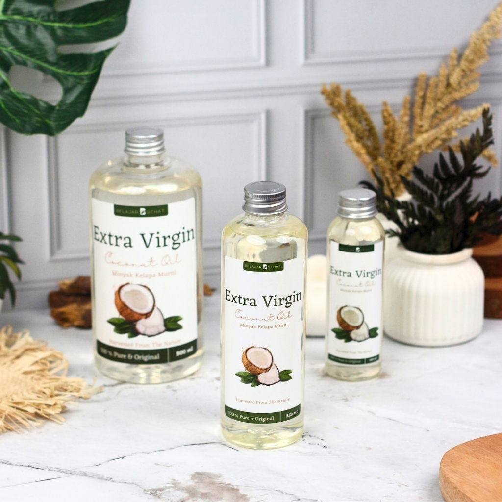 

Belajar Sehat VCO Extra Virgin Coconut Oil 100Ml Minyak Kelapa Murni Bisa Diminum