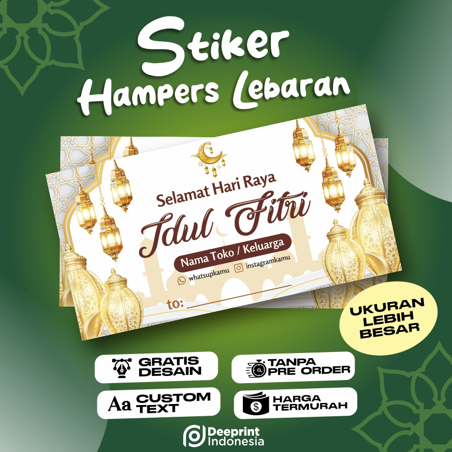 

Ramadhan Lebaran Idul Fitri Custom / Stiker Hampers Box ✅ ✅ (Wajib Baca Deskripsi)