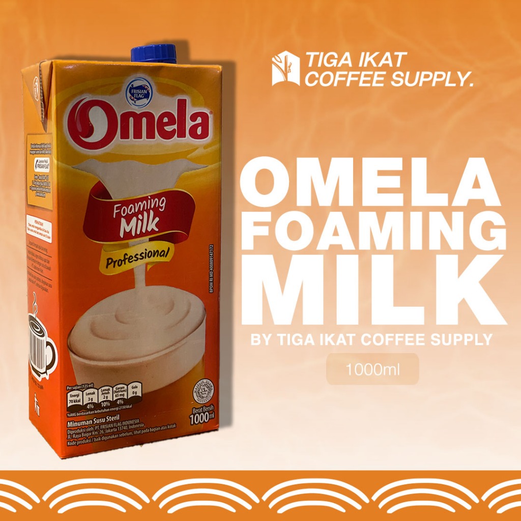 

OMELA FOAMING MILK UHT 1L BISA DIFROATHING SUSU LATTE CAPPUCINO