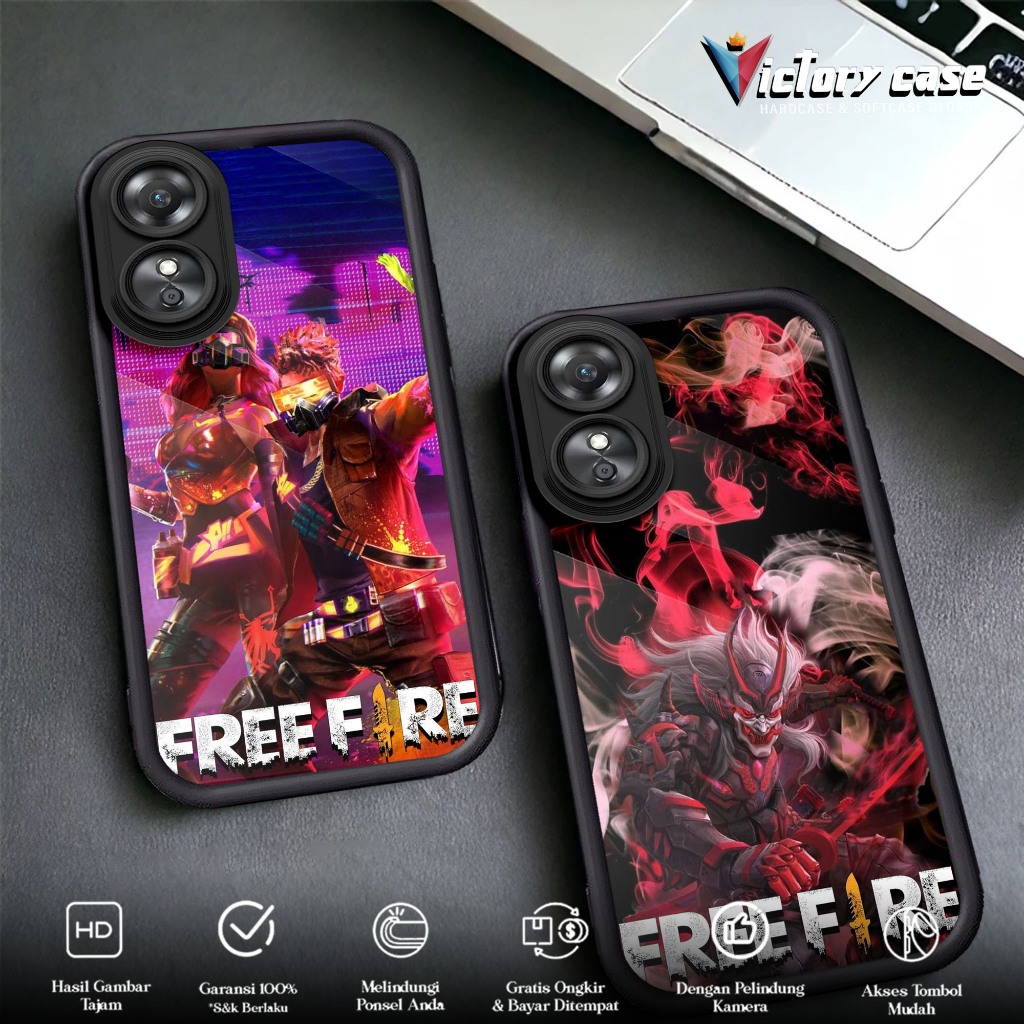 Case Oppo A17 Motif [ FF ] Casing Oppo A17 Case Hp Glossy Casing Hardcase Softcase Bisa cod