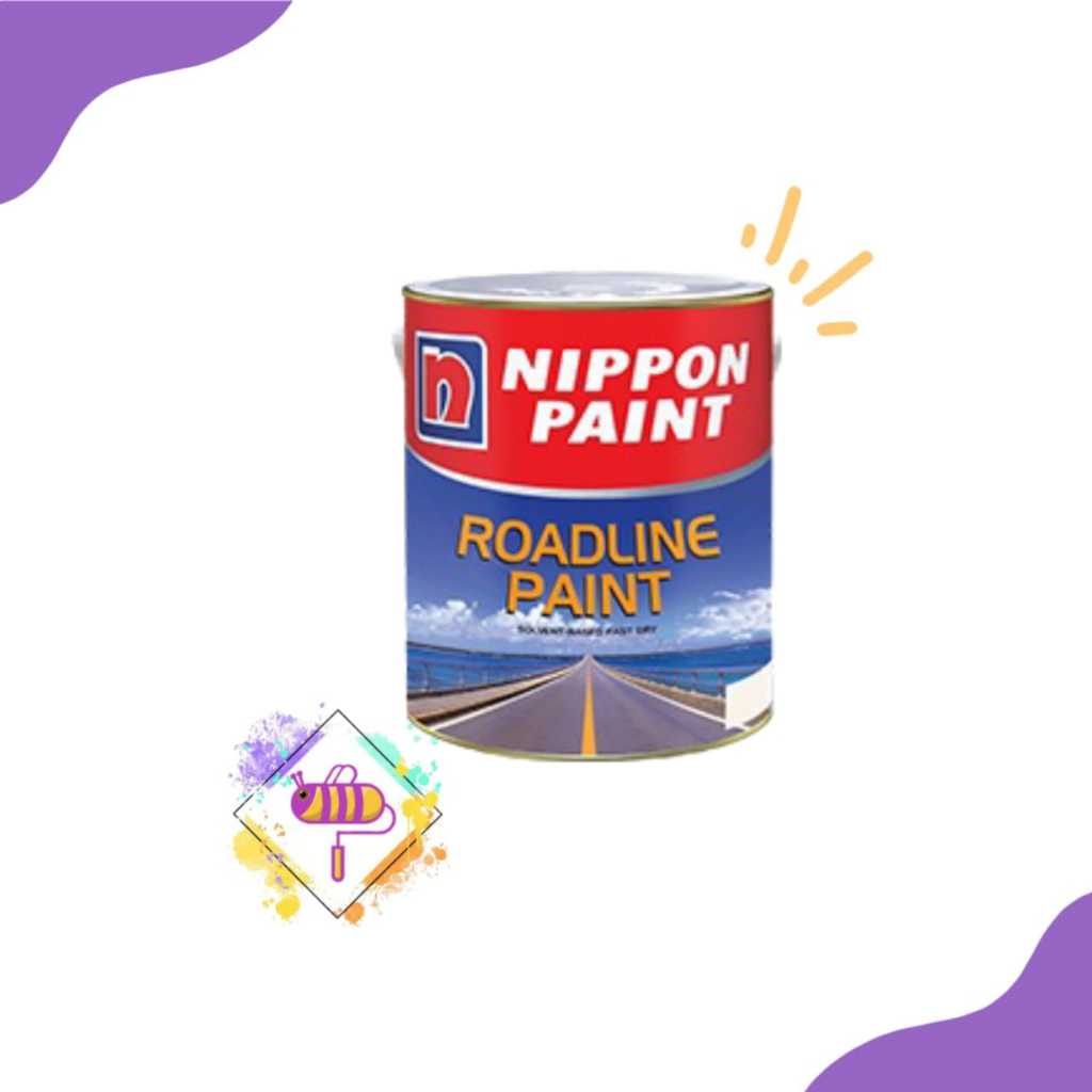 Cat Roadline Nippon Paint 1kg/ Cat Marka Jalan Nippon Paint / Cat Jalan Raya 1Kg Nippon Paint