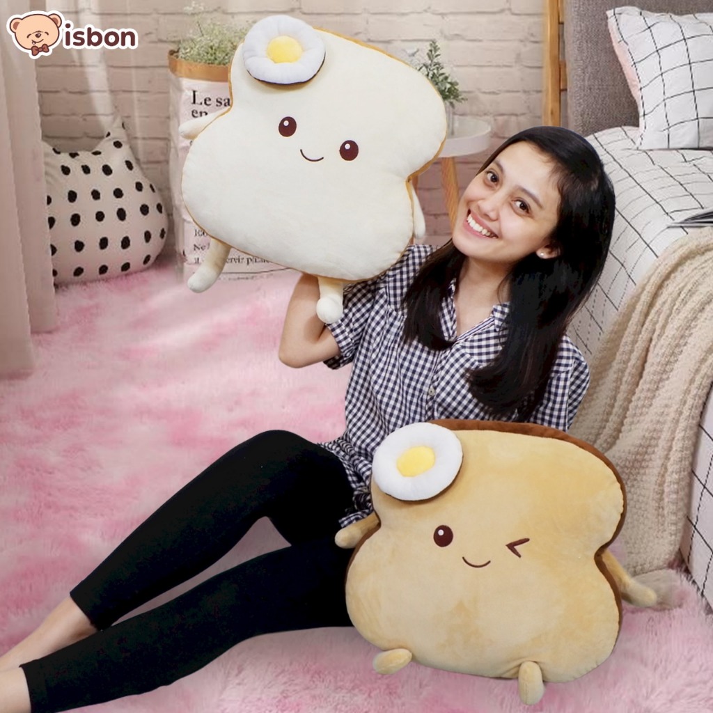 ISTANA BONEKA Roti Tawar Squishy Bantal Tidur Lucu Cushion Bread Cantik Untuk Mainan dan Hadiah Ulan