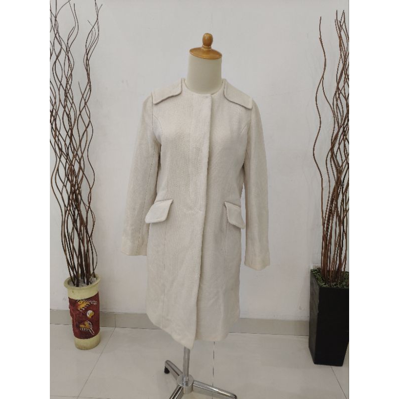 Green Gate Long Coat Wol Cream