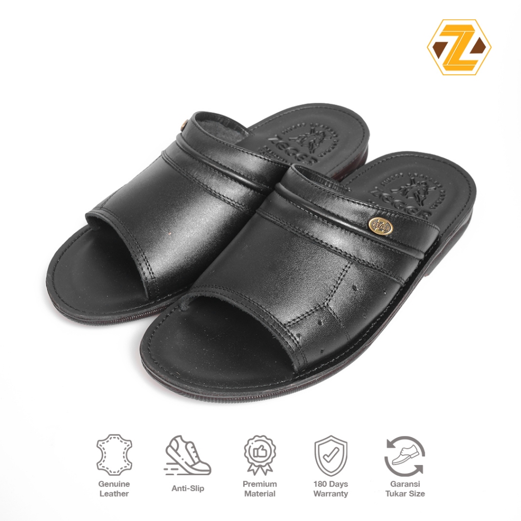 Zeger Sandal Kulit Pria - P 815