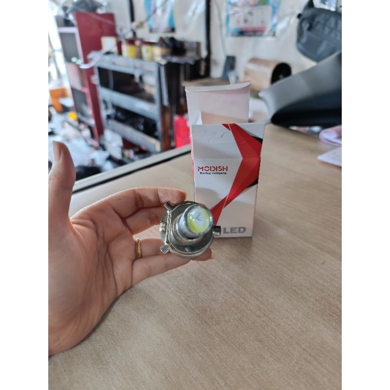 Modish - lampu Utama LED Laser H4 Kaki 3 - LED Chip - Vixion