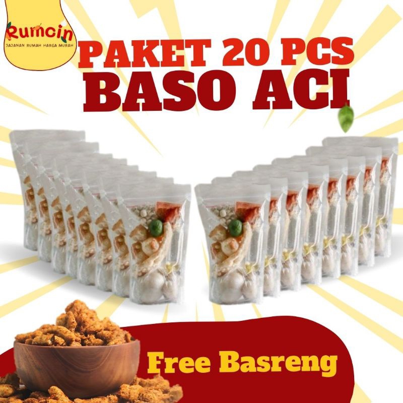 

Paket Baso Aci 20 Pcs [Free Basreng] Pedas Gratis Ongkir - Rumchin