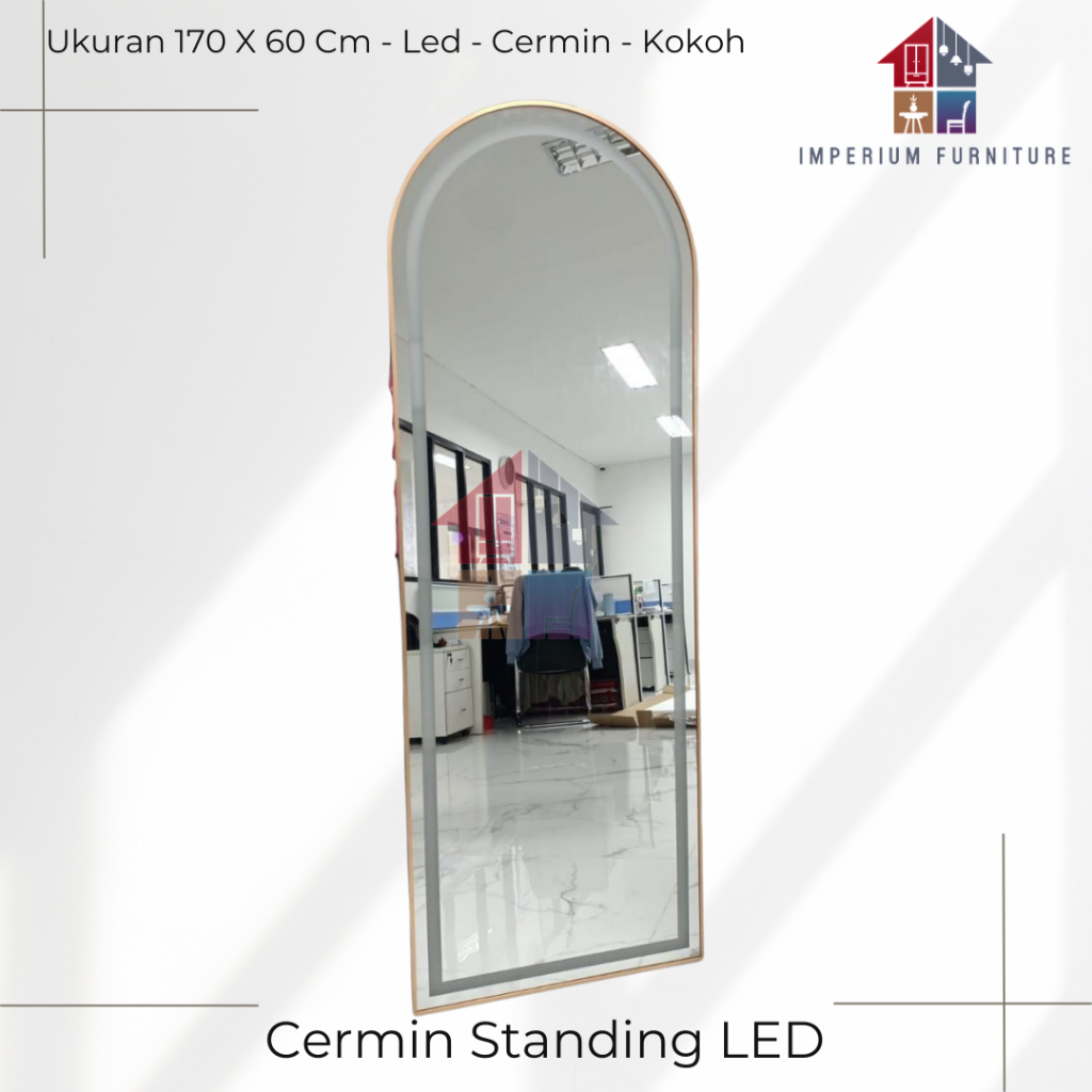 Cermin Led / Cermin LED Minimalis / Standing Mirror / Standing Mirror LED Premium