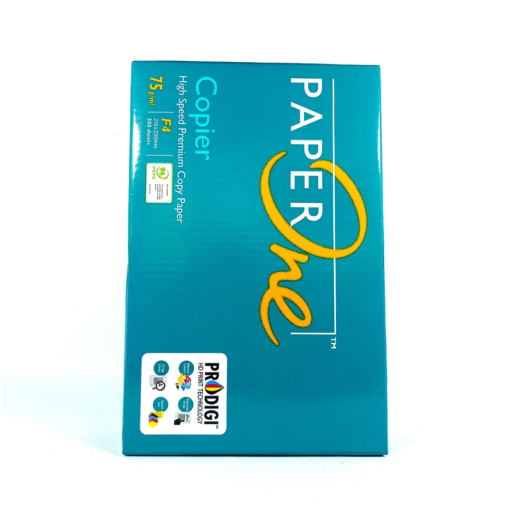 

PAPER ONE - Kertas Office Paper Putih F4 - 75Gr - BOX {INSTANT}