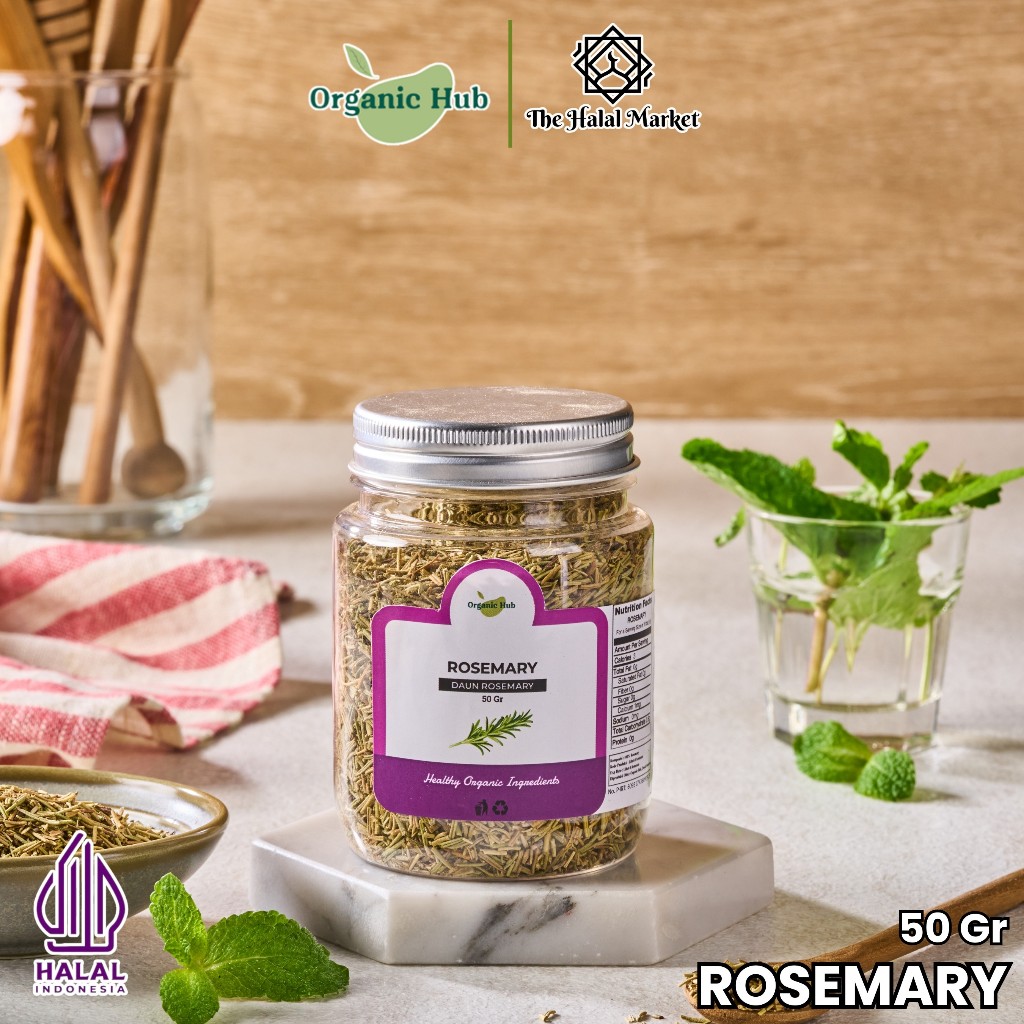 

Organic Hub Rosemary Premium Quality 100% Murni Organik Rempah Bumbu Dapur 25 gr