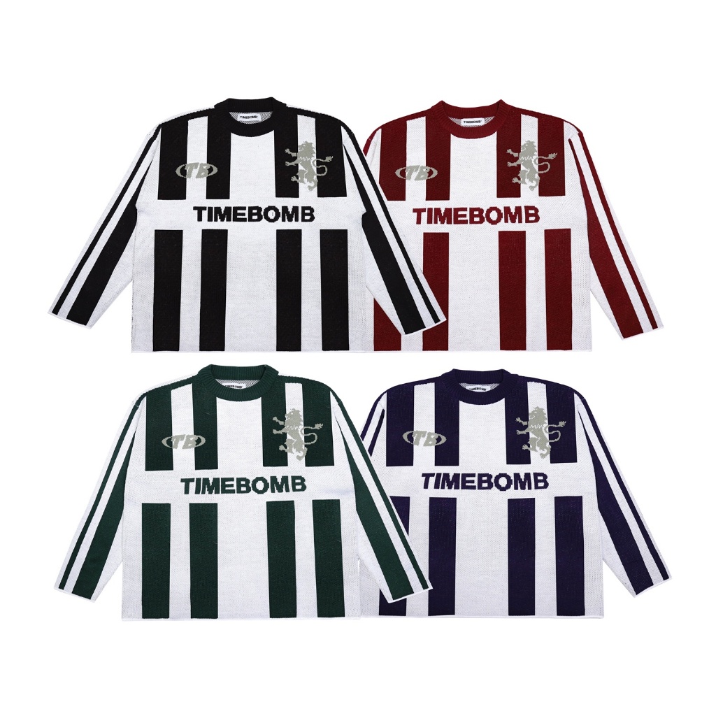 Timebomb Cardigan Knitwear Knit-Cardigan Knitwear BOXY Acrylic Switer Unisex / Switer Rajut Pria &