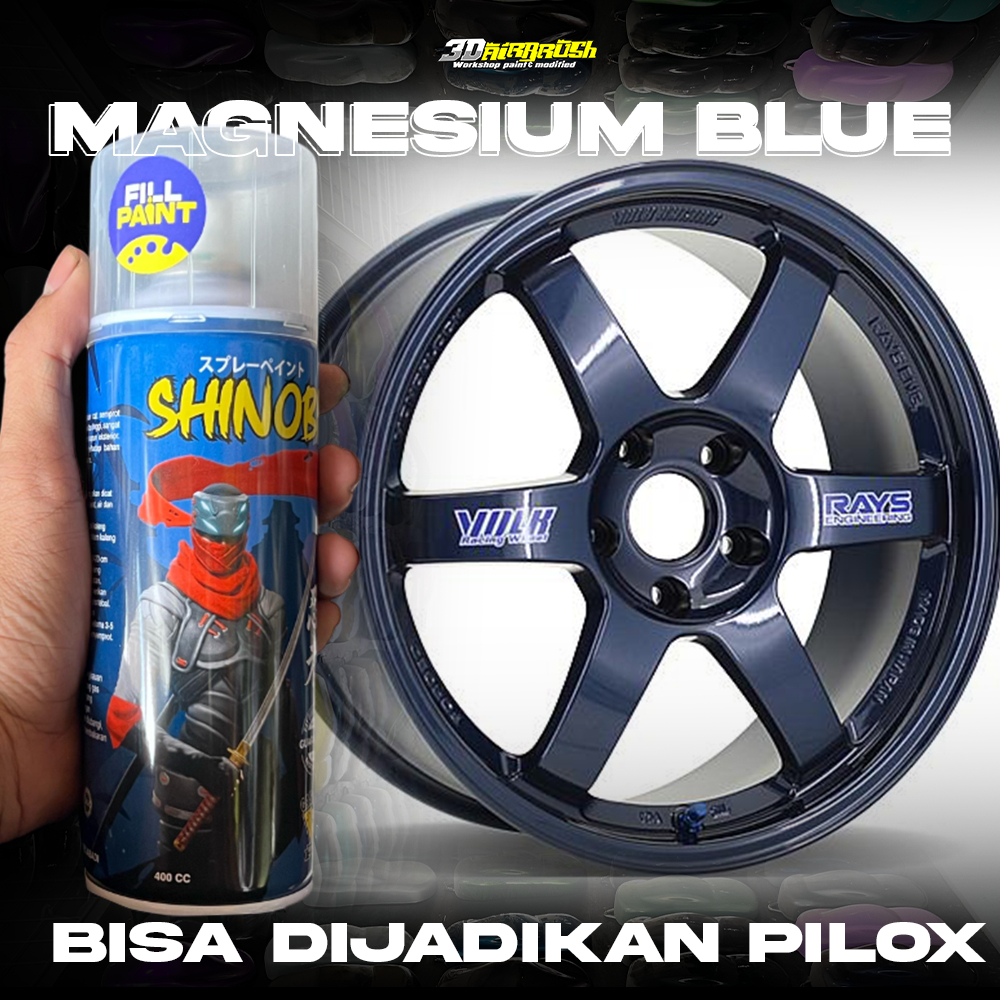 ( BISA DI JADIKAN PILOX ) CAT MAGNESIUM BLUE premium colour by 3D colour