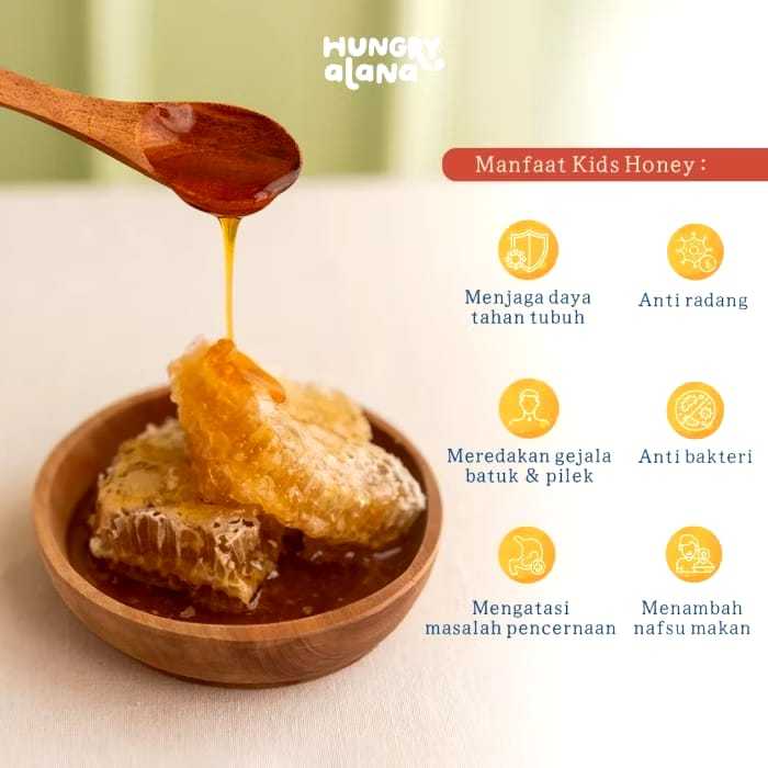 

RB READY STOCK HUNGRY ALANA Madu Murni Organik Anak Kids Honey 300gr