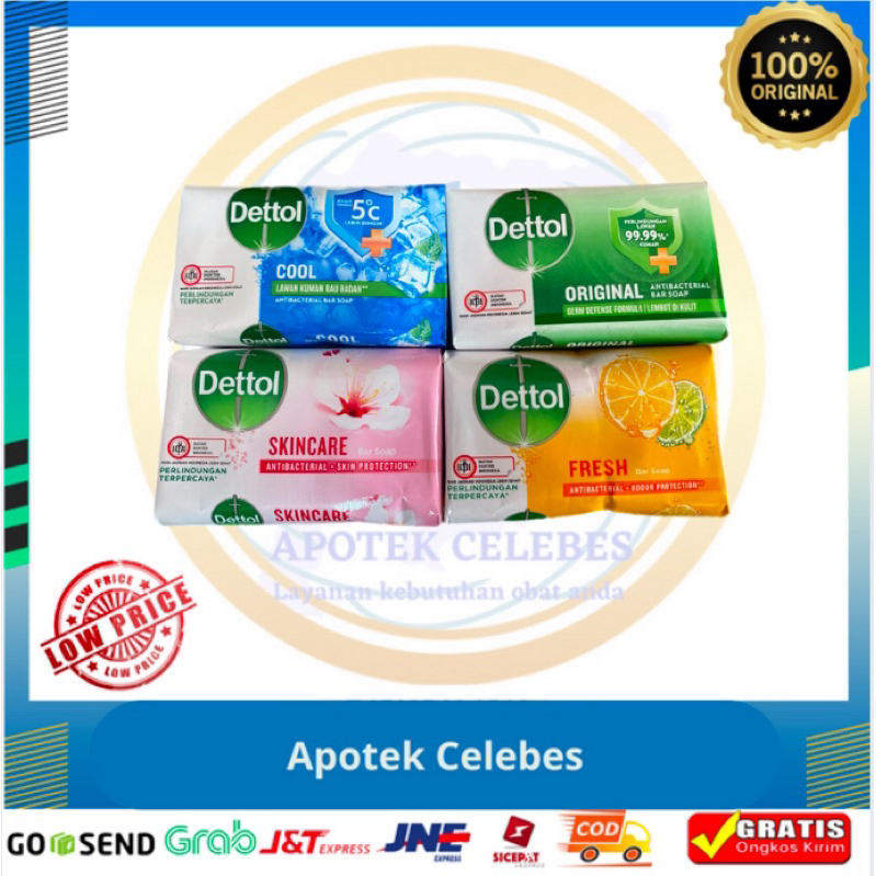 Dettol sabun batang 60gr