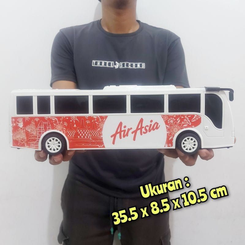 Mainan Mobil Bus Angkut Penumpang Maskapai - Miniatur Mobilan Bis Bandara