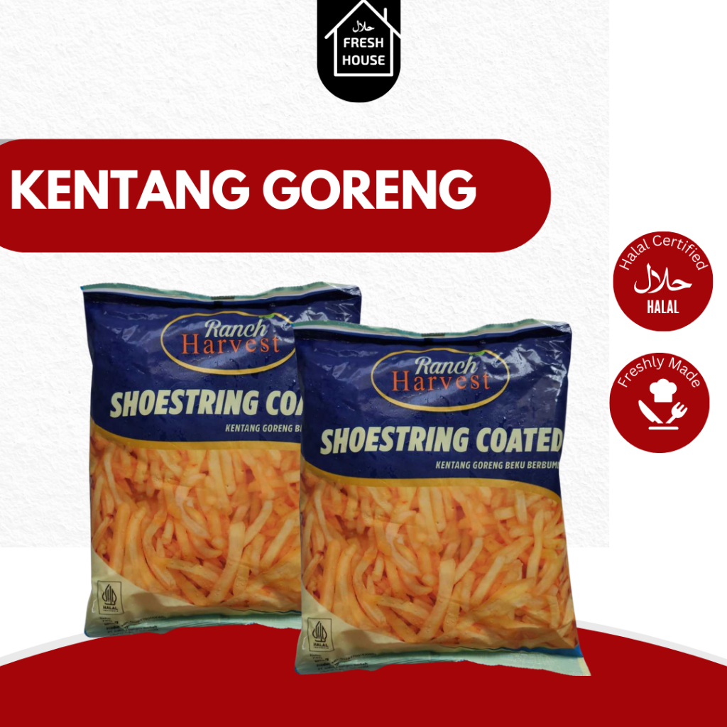 

KENTANG GORENG SHOESTRING COATED/BERBUMBU RANCH 750GR