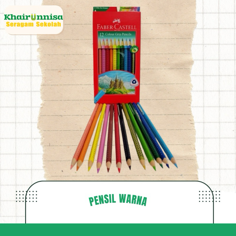 

PENSIL WARNA FABER COLOUR GRIP PENSIL