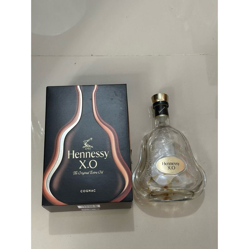 botol bekas hennessy xo lengkap untuk pajangan
